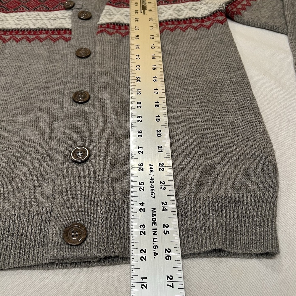 Jeans By Buffalo Southwestern Academia Cardigan Shawl Collar Knit Sweater S Men - Picture 7 of 7